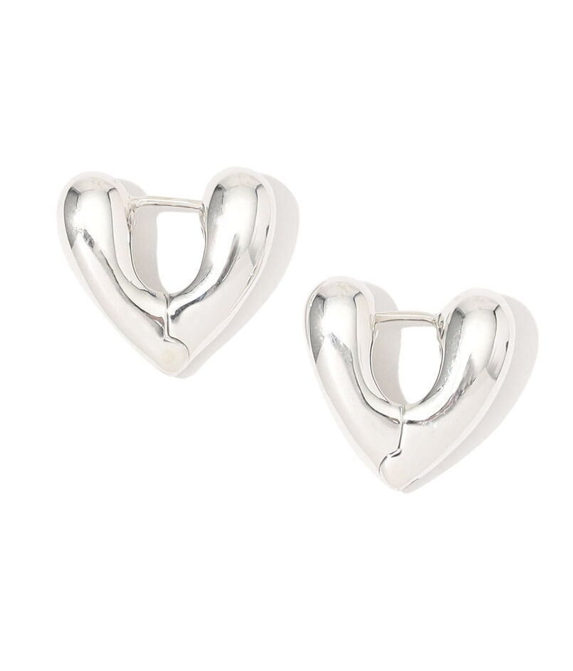 Annika Inez HEART HOOPS S シルバーピアス
