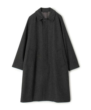 ウールナイロン バルカラーコート