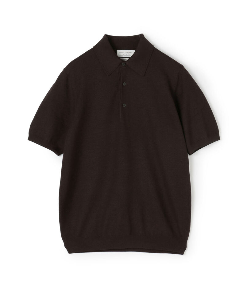 TOMORROWLAND tricot シルクコットン ニットポロシャツ 