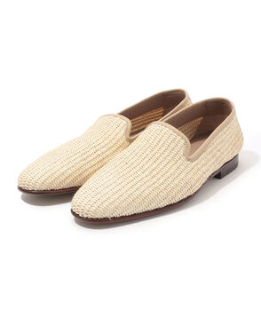 MANOLO BLAHNIK ラフィア スリッポン