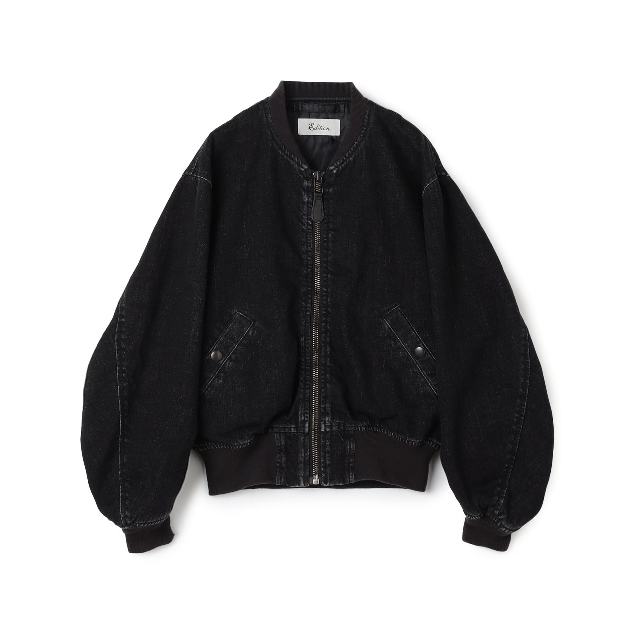 ブラックデニム MA-1ジャケット｜トゥモローランド 公式通販