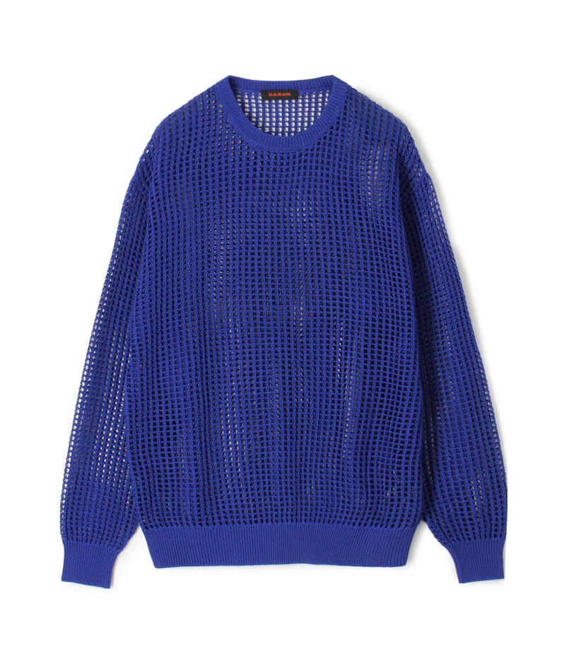 CABaN コットンメッシュ クルーネックプルオーバー
