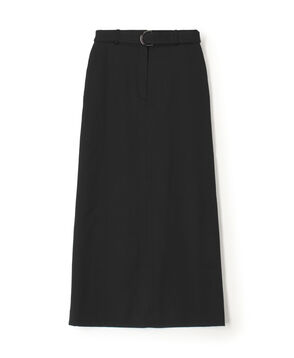 ウールドスキン ベルデッドストレートスカート