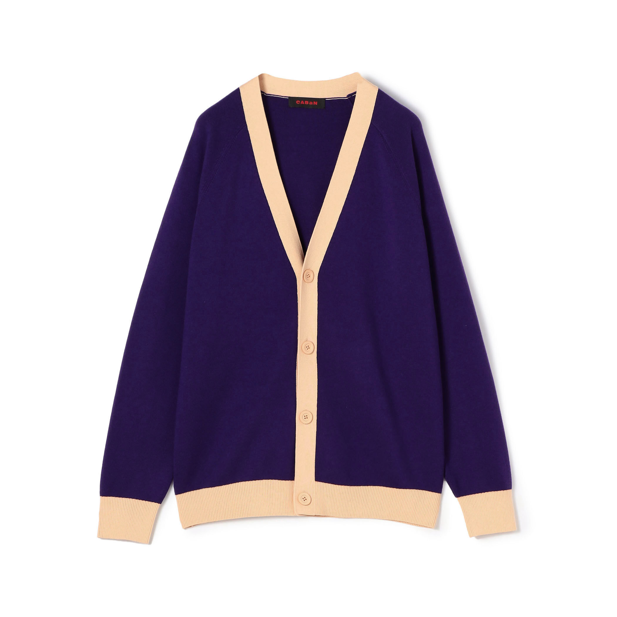 CABaN コットンカシミヤ バイカラーVネックカーディガン｜トゥモローランド 公式通販