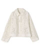 【WEB先行予約】フラワーコードレース ステンカラーブルゾン
