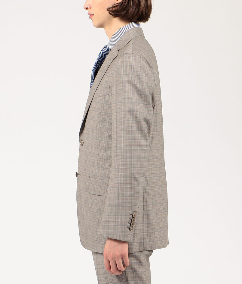 ウールシルクポリウレタン シングルブレステッド2Bジャケット MOOVING｜トゥモローランド 公式通販