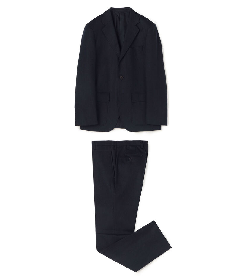 ウールフランネル シングルブレステッド3Bスーツ FOX FLANNEL