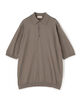 【WEB先行予約・別注】JOHN SMEDLEY コットン ポロカラーニット