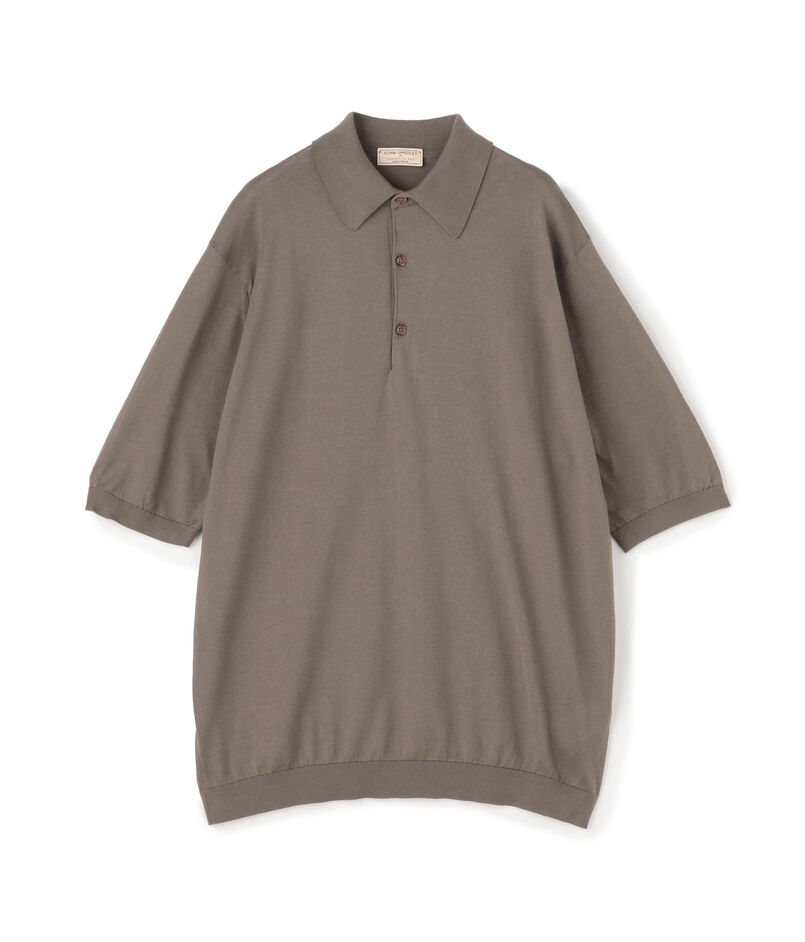 【WEB先行予約・別注】JOHN SMEDLEY コットン ポロカラーニット