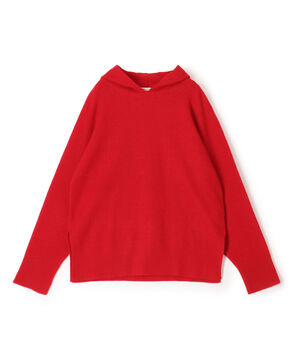 KANAKO SAKAI BOUCLE KNIT HOODIE