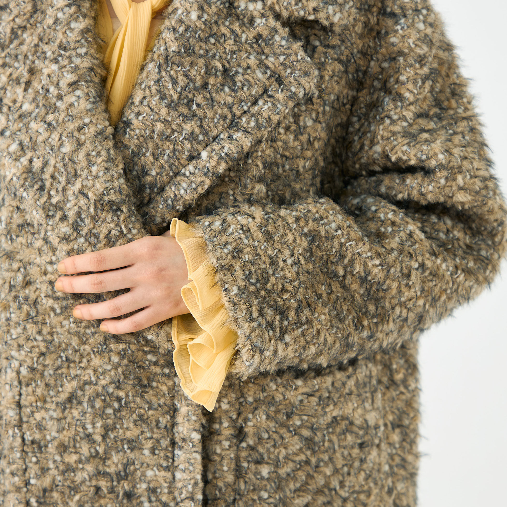 タグ付き新品未使用★ビッグカラーボアジャケットコート★メゾントゥモローランド Kate ビッグカラーコート｜トゥモローランド 公式通販