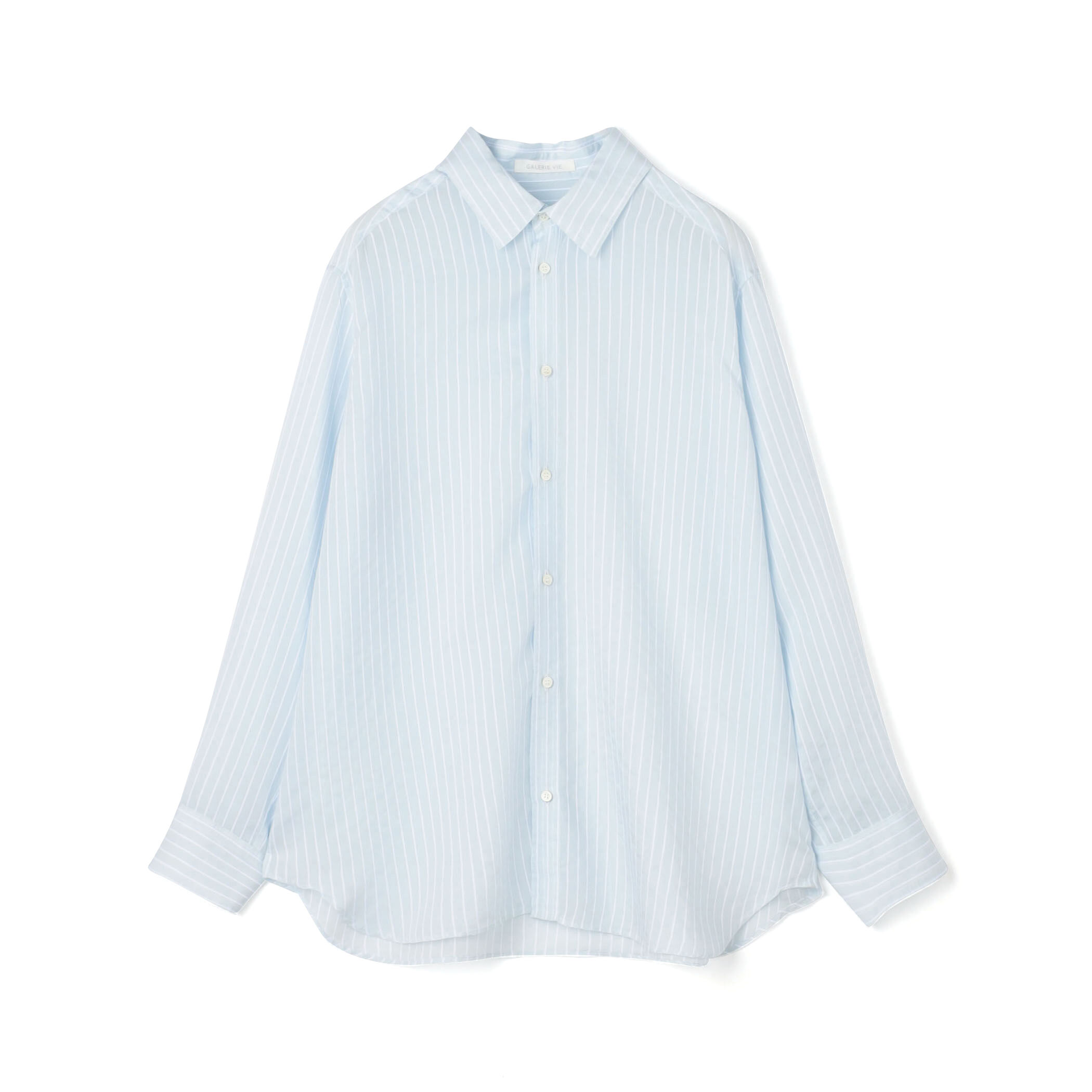 新品 GALERIE VIE セルロースシルクブロード ハイネックロングシャツ GALERIE VIE（ギャルリー・ヴィー） セルロースシルクブロード