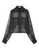 HYKE SHEER PLAID SHIRT