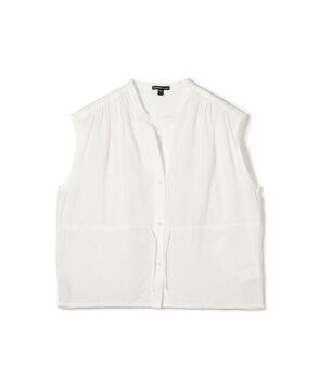 コットンシルクサッカー スリーブレスブラウス WSHS3116