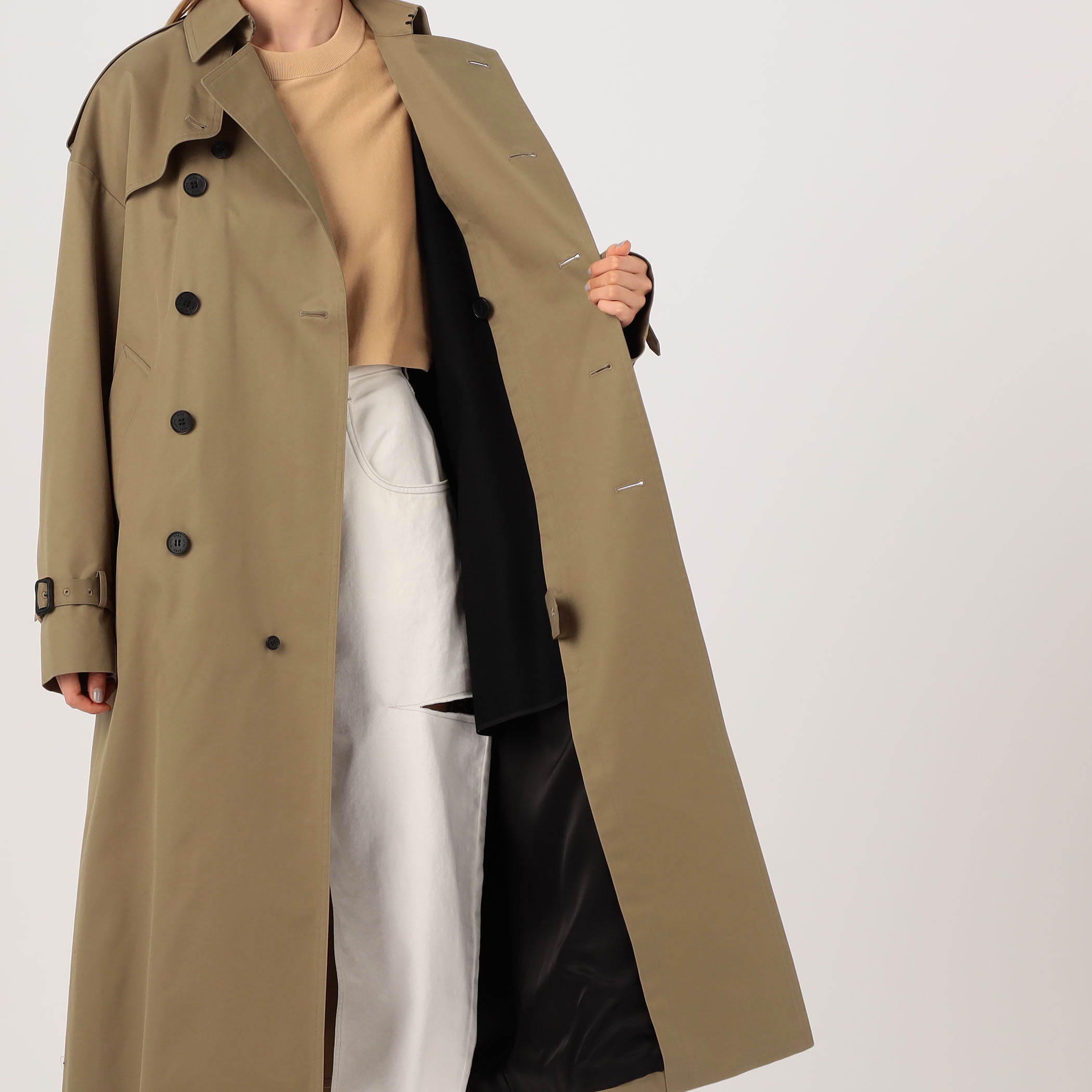 HYKE TRENCH BIG FIT｜トゥモローランド 公式通販