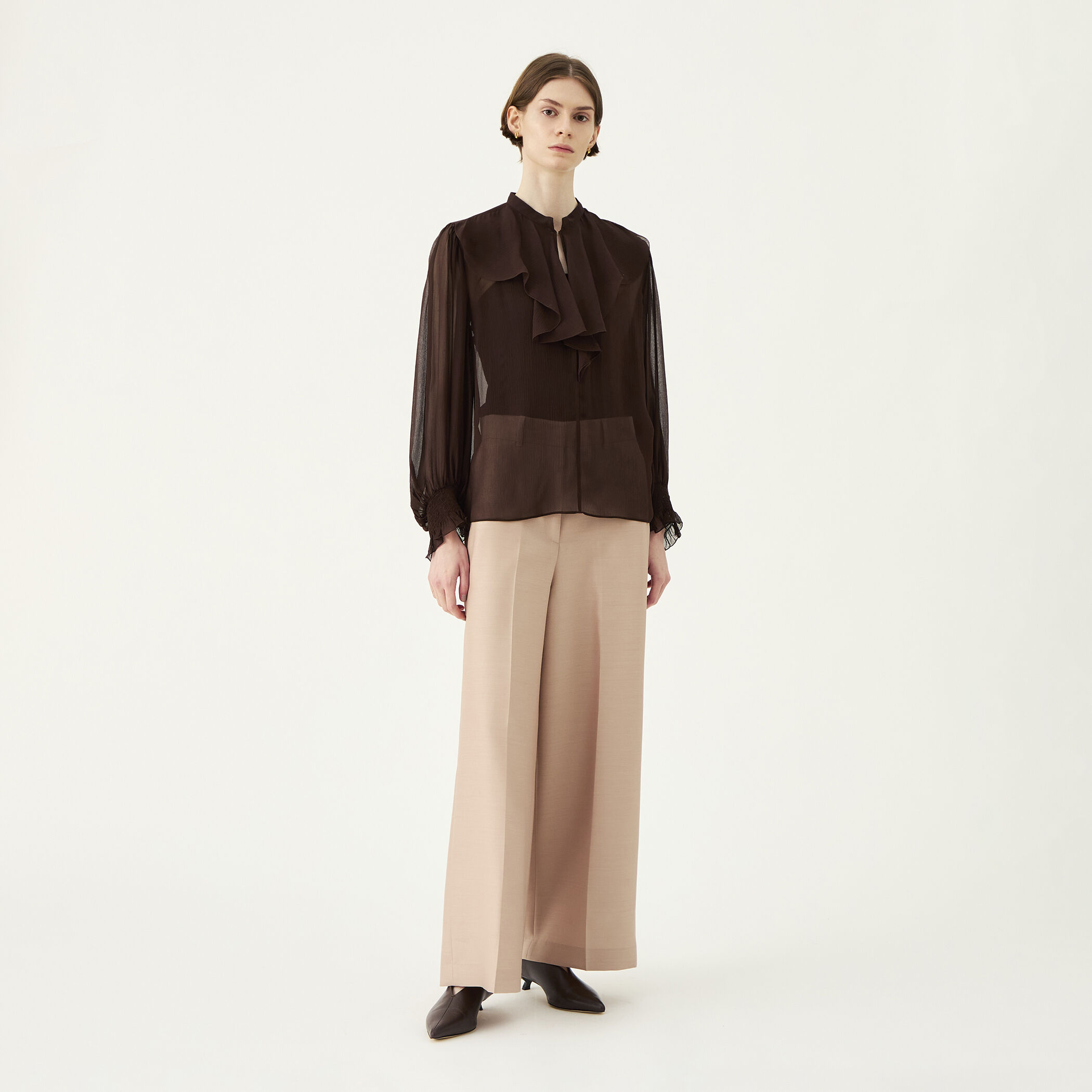 Diana タックレスワイドパンツ｜トゥモローランド 公式サイト