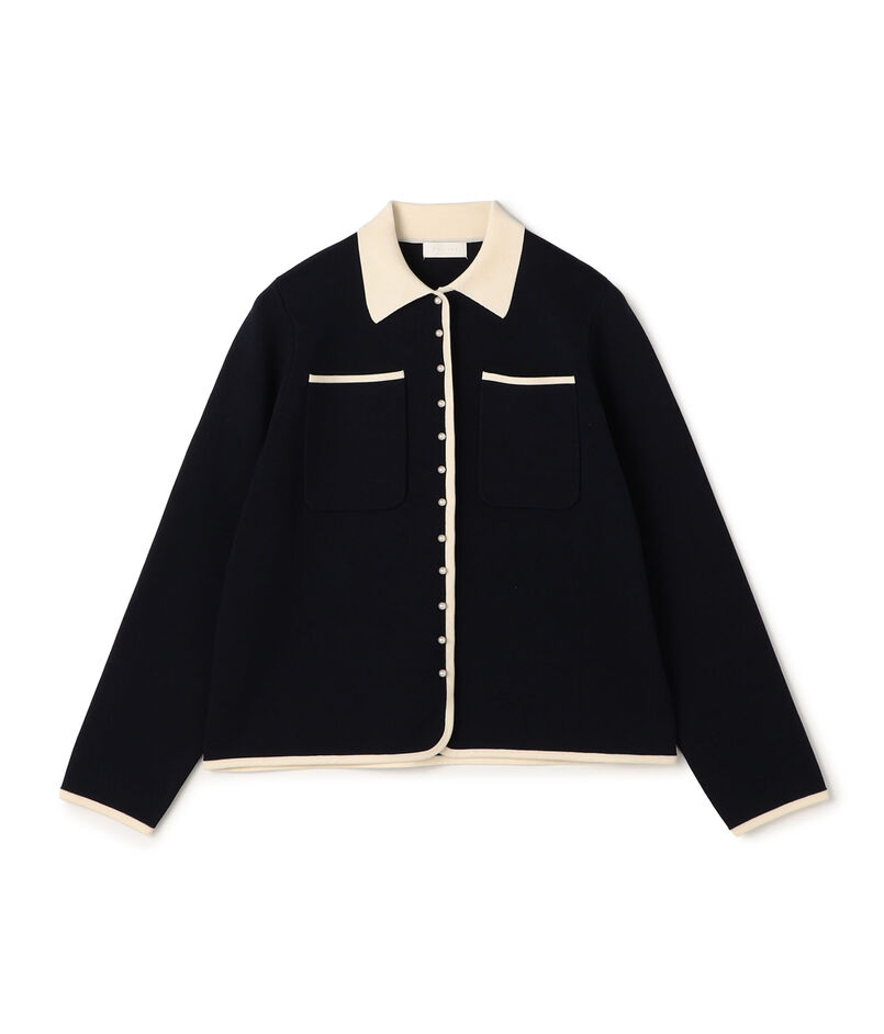 【WEB先行予約】パールコンビ シャツカーディガン