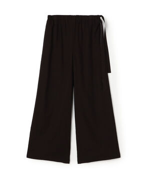 リネンコットンブークレ ドローストリングパンツ