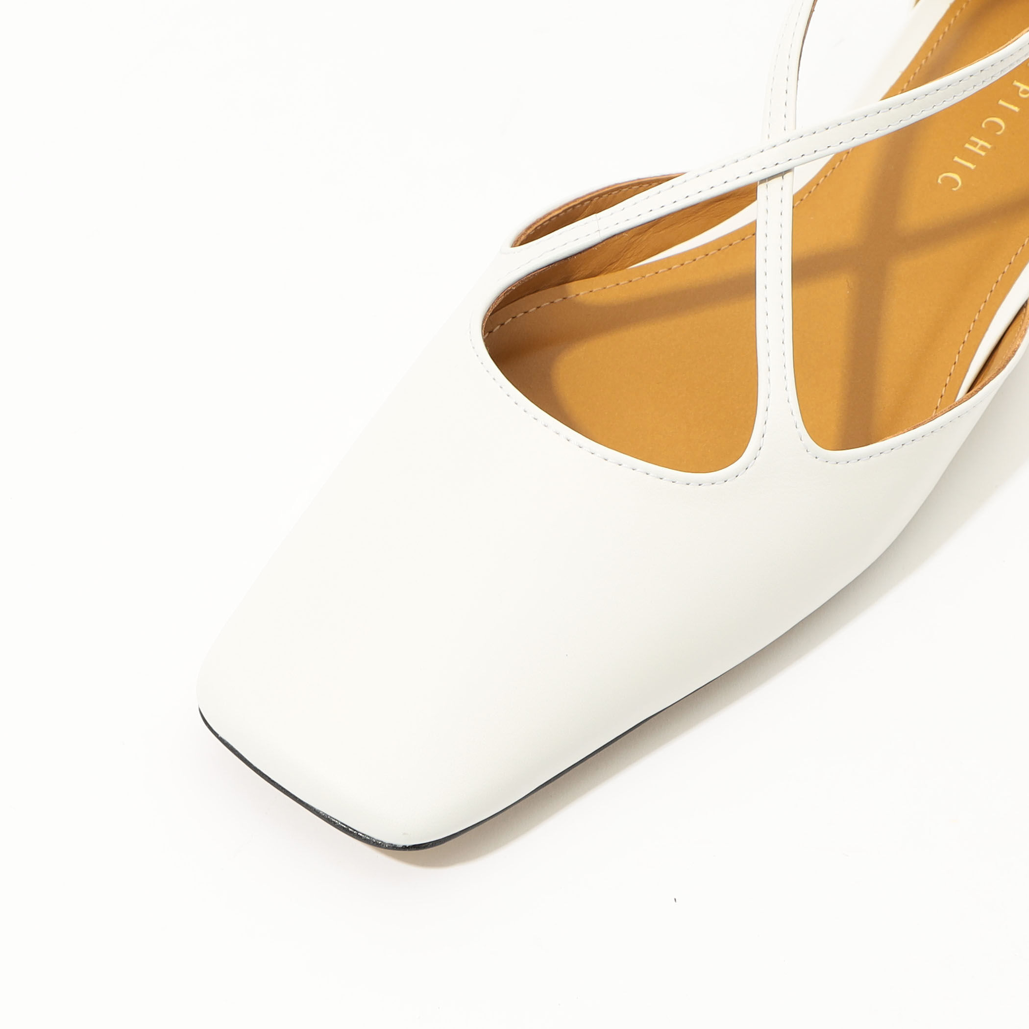 PIPPICHIC AMBER BALLET 37 スクエアトゥフラットシューズ PIPPICHIC(ピッピシック)のAMBER BALLET／スクエアトゥバレエ