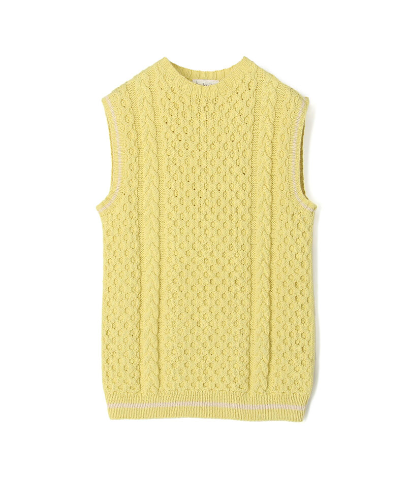 KNIT BRARY クルーネックニットベスト