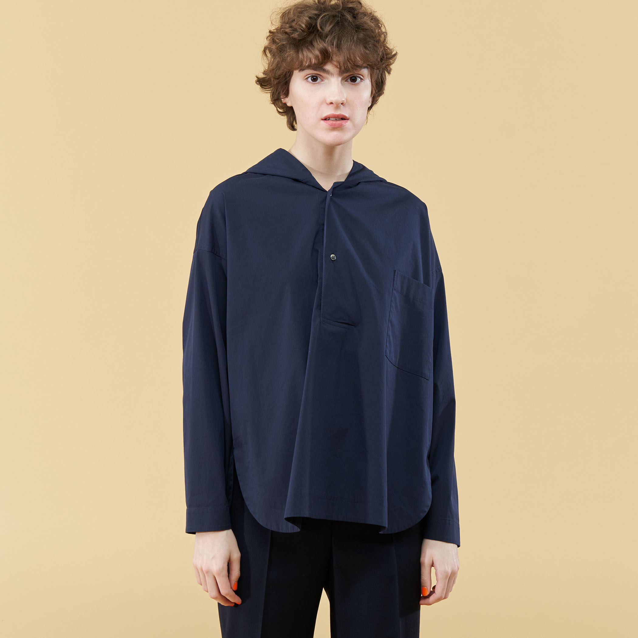 GALERIE VIE コットンストレッチブロード スタンドネックシャツ 楽天市場】【SALE／30%OFF】コットンストレッチブロード