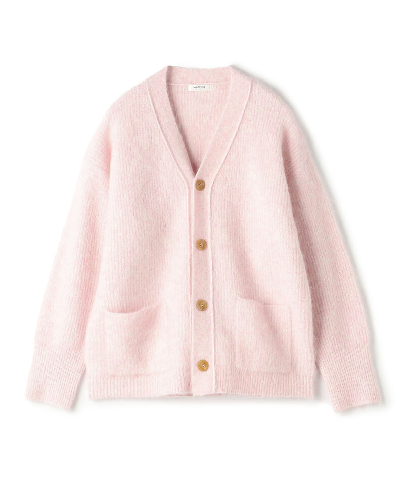 シャギーアルパカ Vネックカーディガン