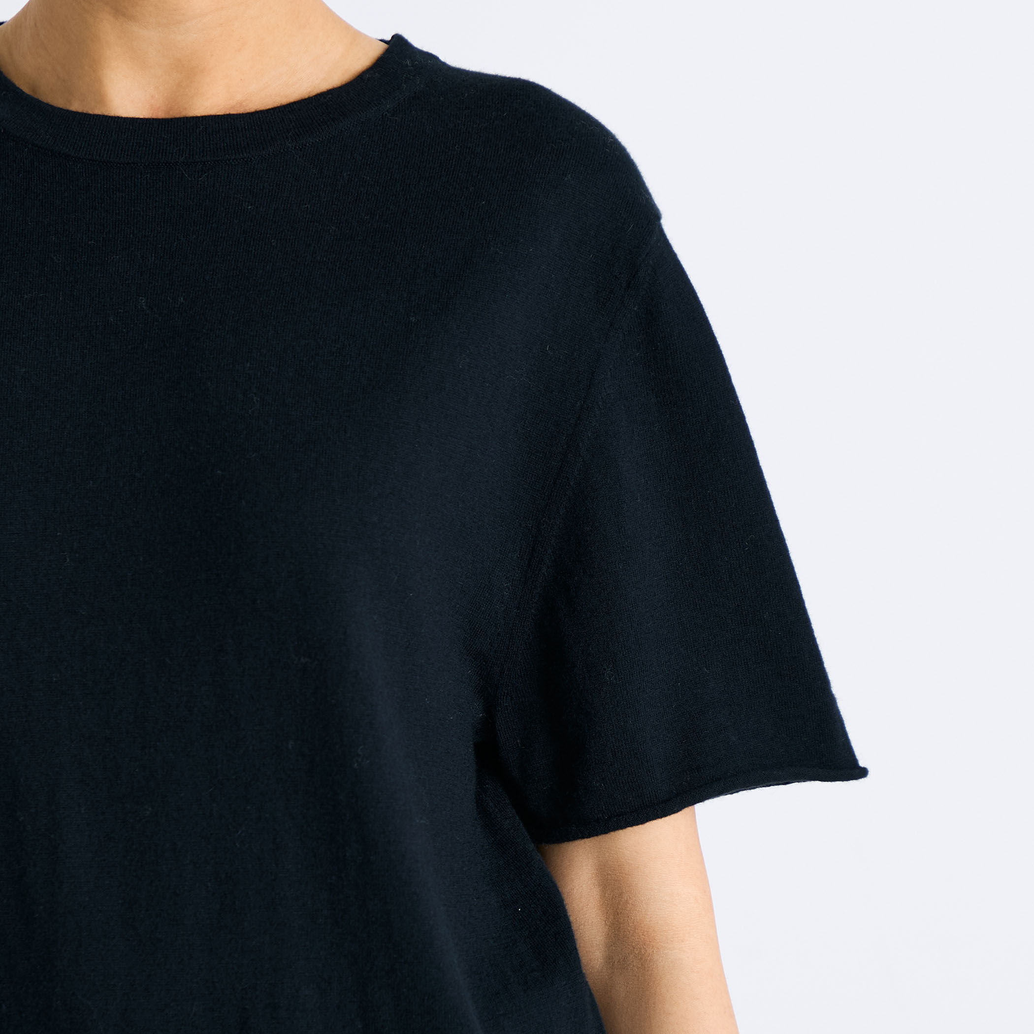 コットンカシミヤ ハーフスリーブニット｜トゥモローランド 公式通販