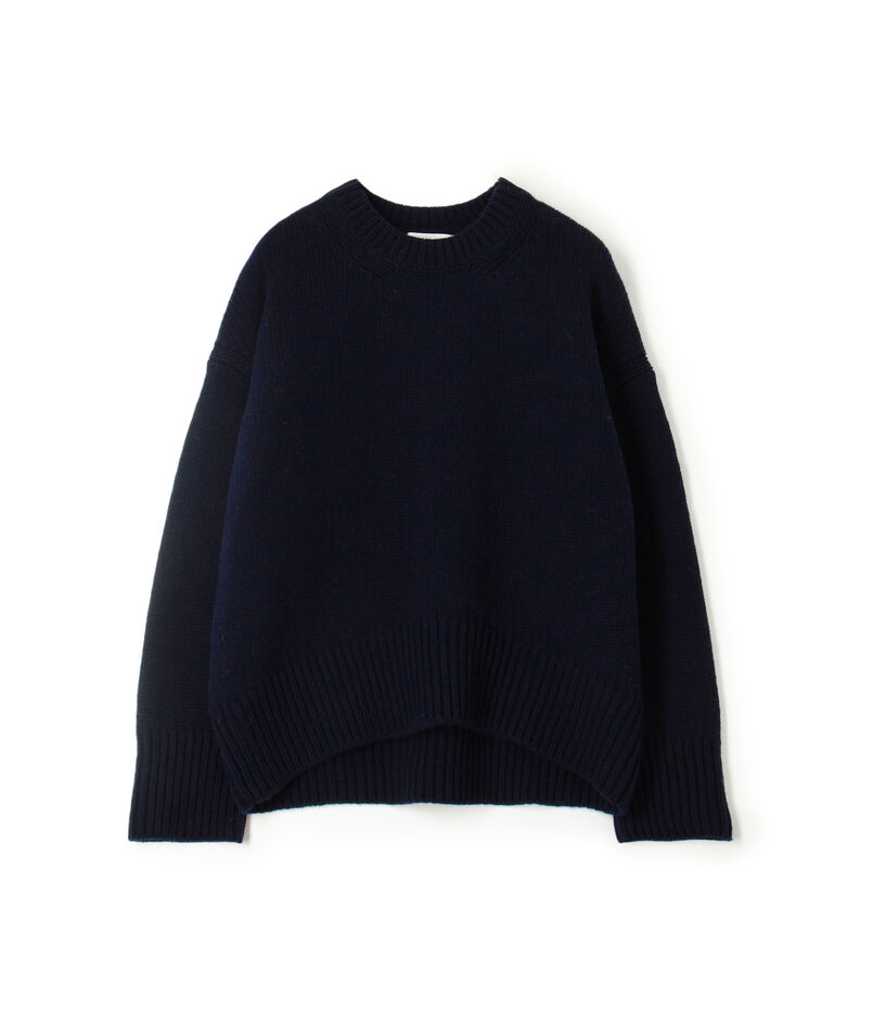 ファインウール クルーネックプルオーバー