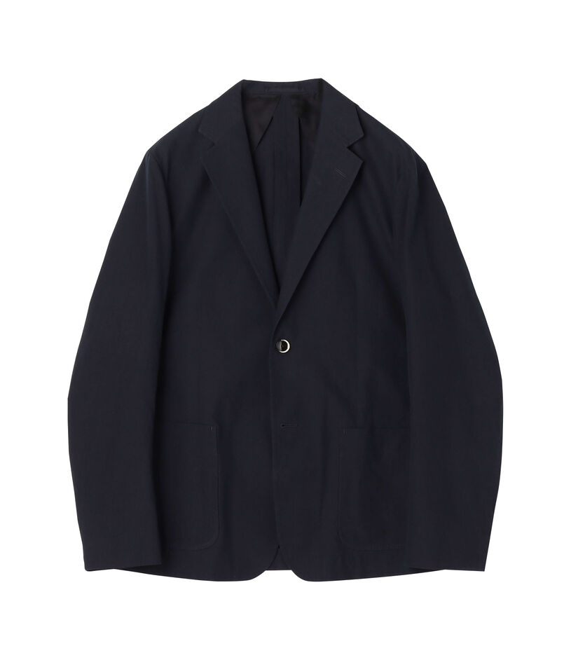 コットンナイロンシャンブレー シングルブレステッド 2Bジャケット FABRICA