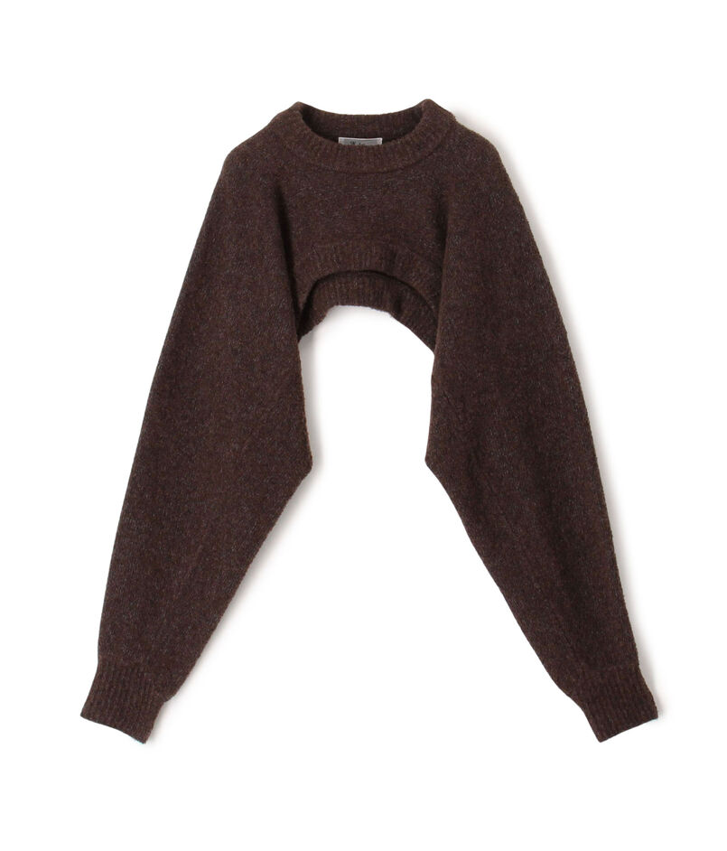 ■ウールブークレー クロップドニット