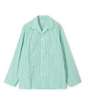 コットン ライトウェイトポプリン パジャマシャツ