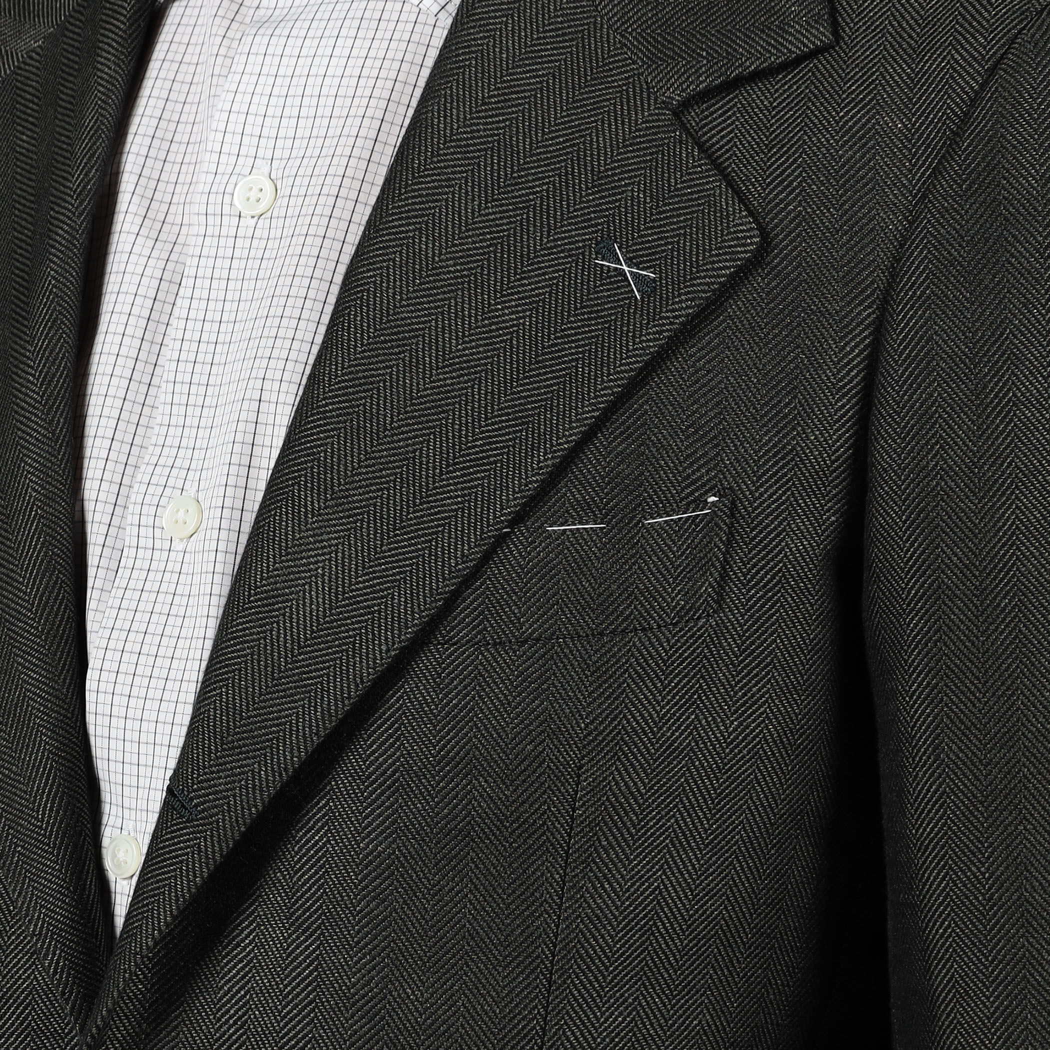 □【別注】De Petrillo リネンコットン シングルブレステッド3B