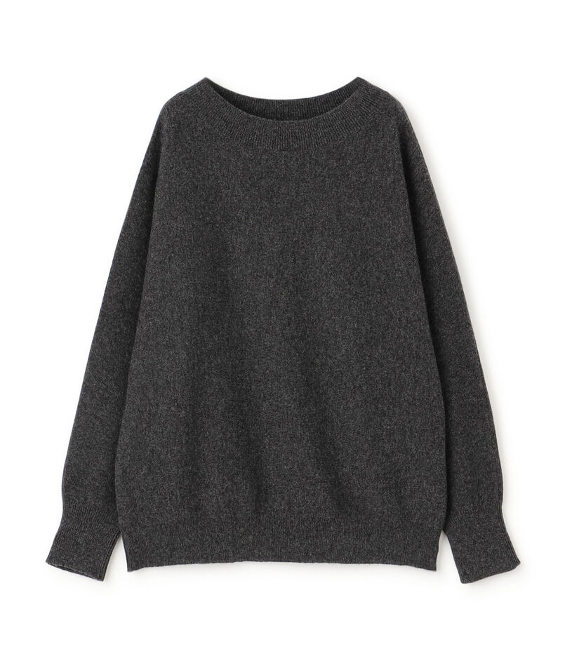 ラムズウール ボートネックプルオーバー