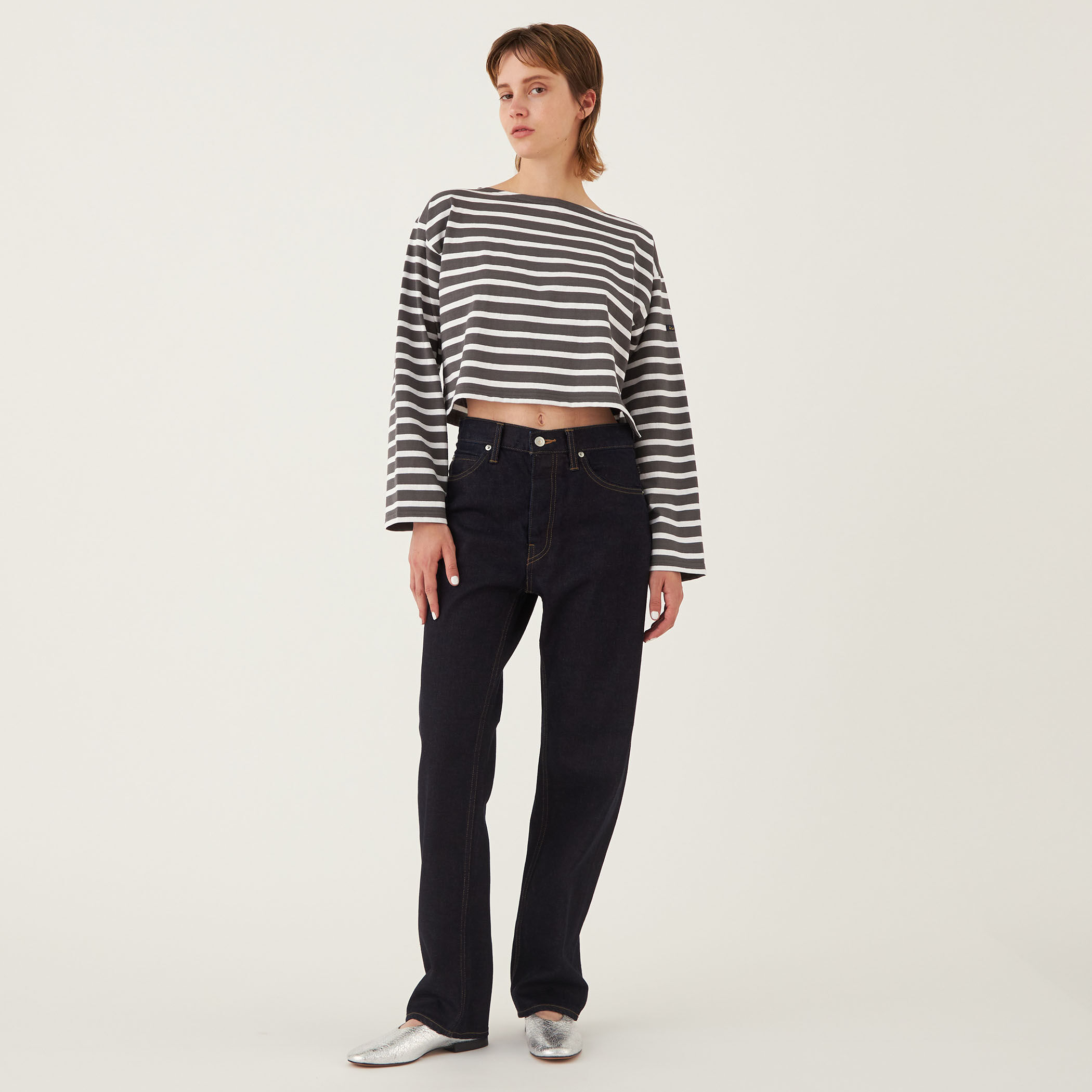 GALERIE VIE リユースシーアイランドコットン　デニムストレートパンツ リユースシーアイランドコットン デニムストレートパンツ （デニム