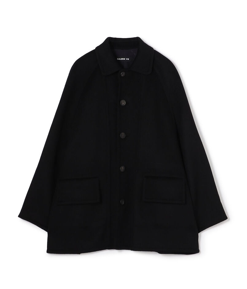 ウールダブルフェイス ステンカラーコート