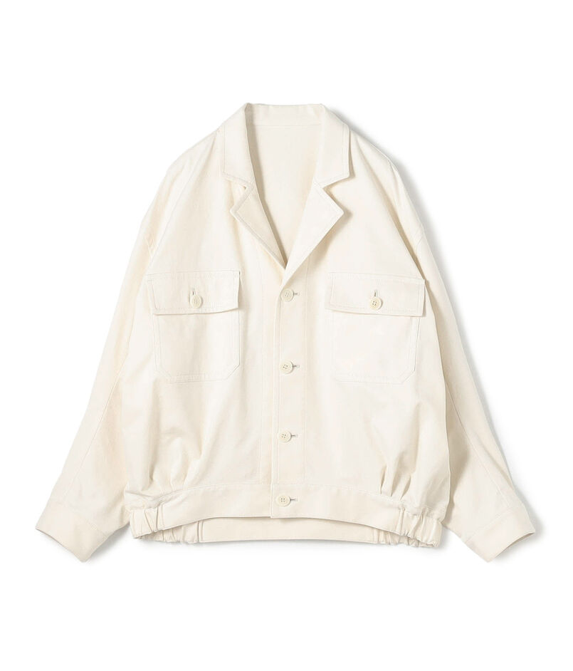 ノンマーセライズドコットン コクーンバックブルゾン