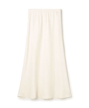 ソフトサテン セミフレアスカート