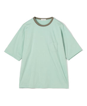 コットンシルク高密度天竺 リンガーTシャツ