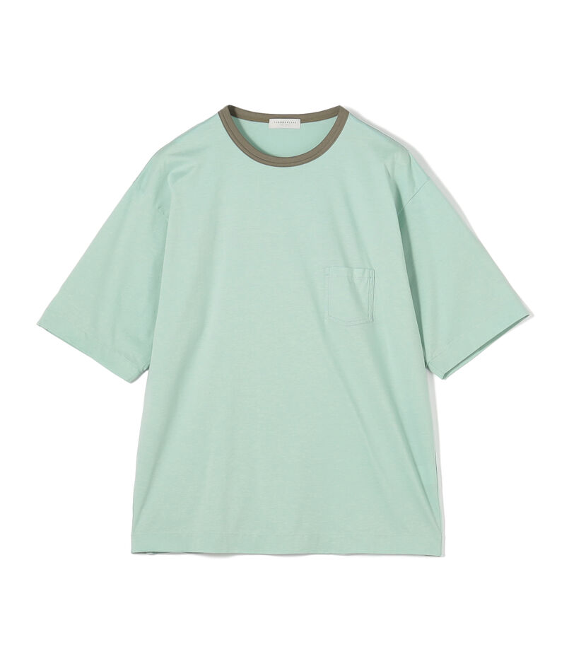 コットンシルク高密度天竺 リンガーTシャツ