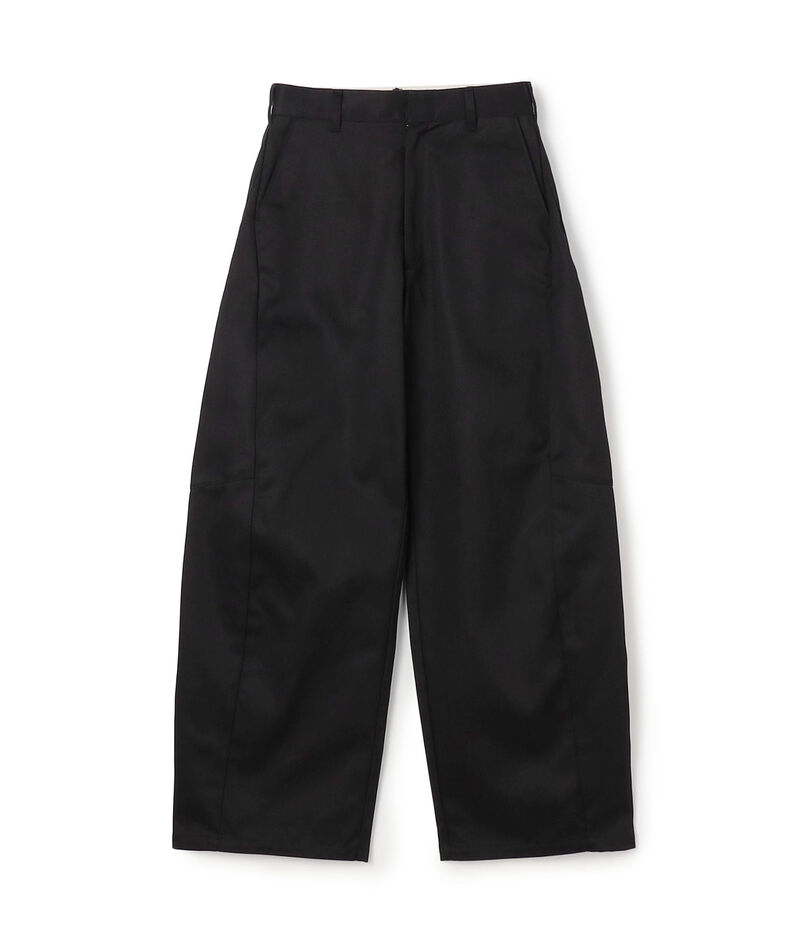 HYKE T/C BARREL-LEG WORK PANTS バレルレッグ ワークパンツ