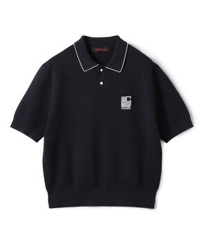 コットンカシミヤ パールポロプルオーバー