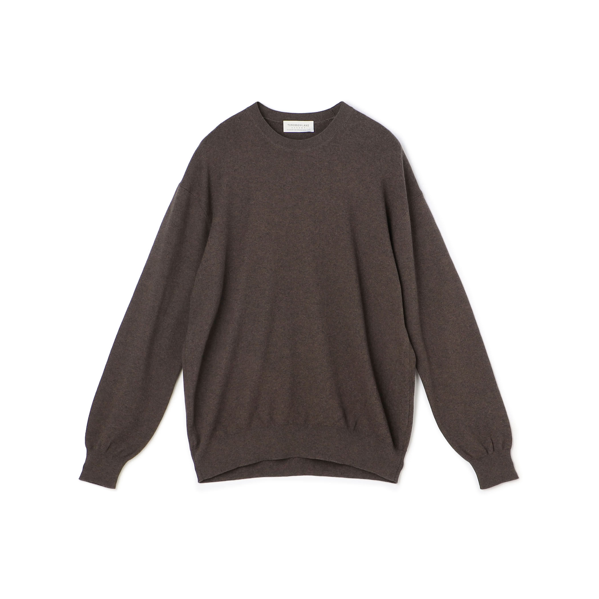 TOMORROWLAND tricot コットンカシミヤ クルーネックプル