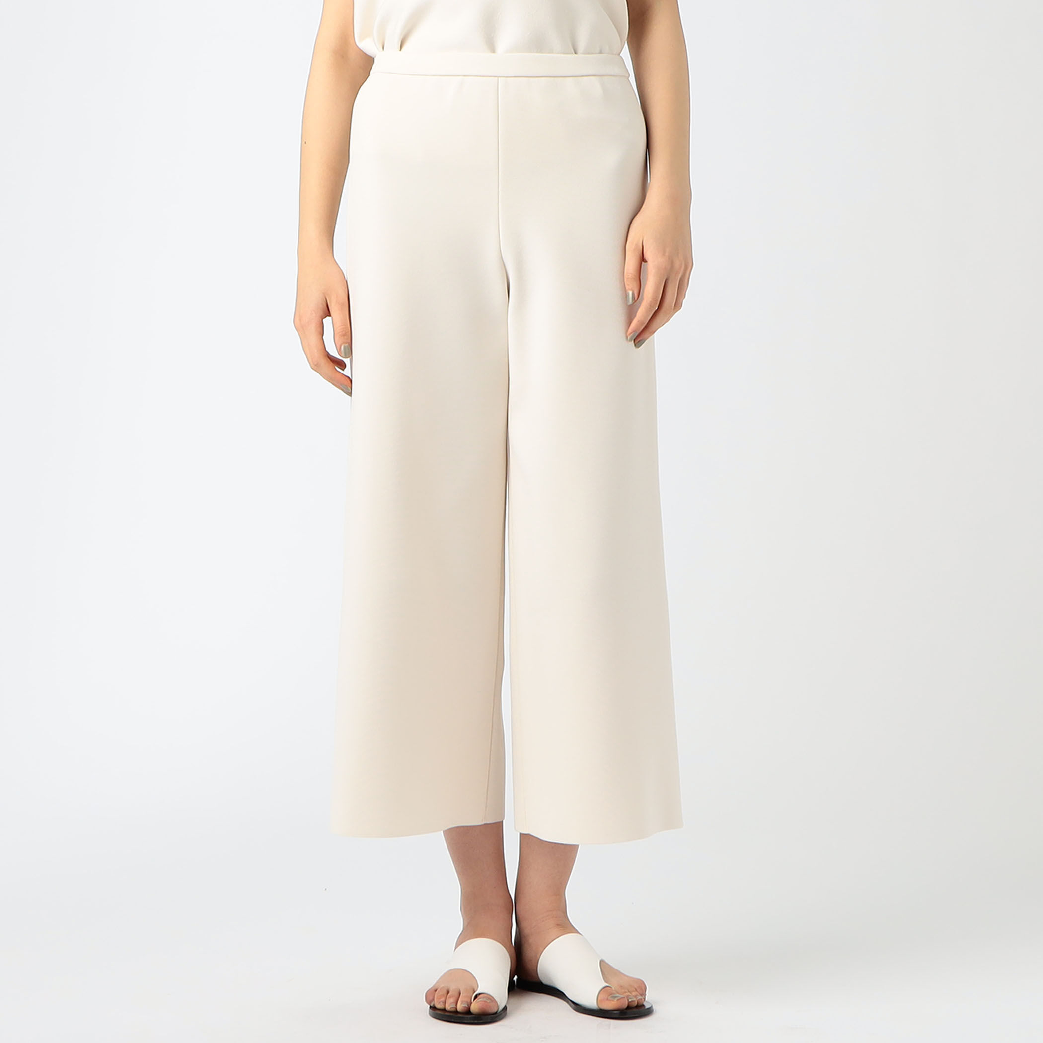 ミラノリブ ワイドクロップドパンツ｜トゥモローランド 公式通販