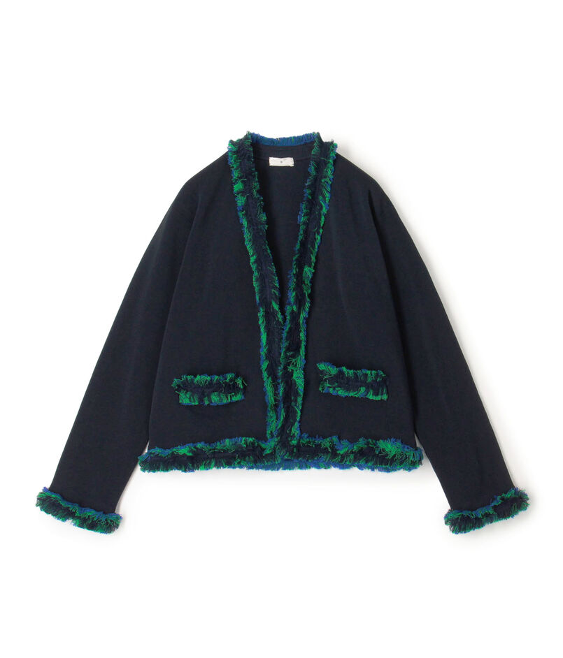 コットン ミラノリブフリンジジャケット