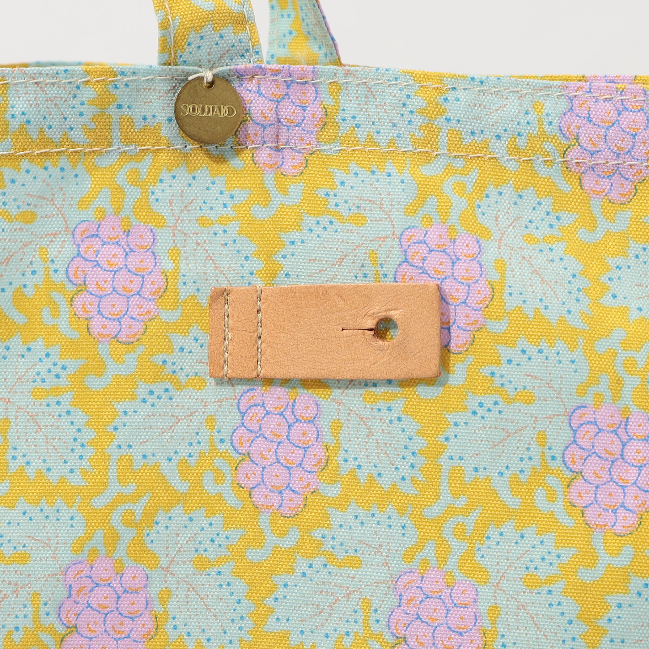 SOULEIADO コットンオックス ポケッタブルトートバッグ