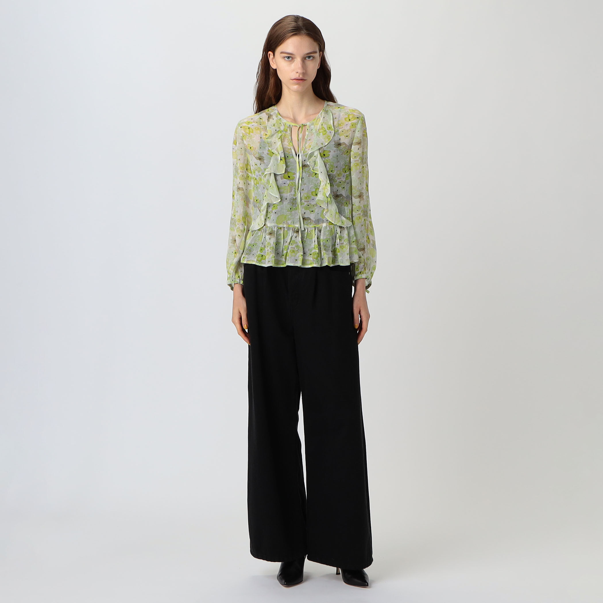 ブラウス シャツ BAUM UND PFERDGARTEN MIKAELA シフォンブラウス レディース BAUM UND PFERDGARTEN MIKAELA シフォンブラウス