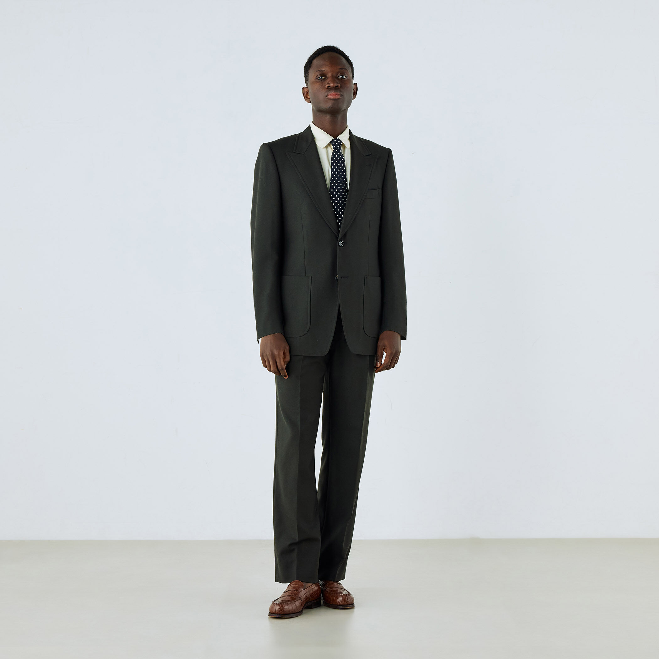 MAISON et VOYAGE シルクプリント 4mmドット レギュラータイ