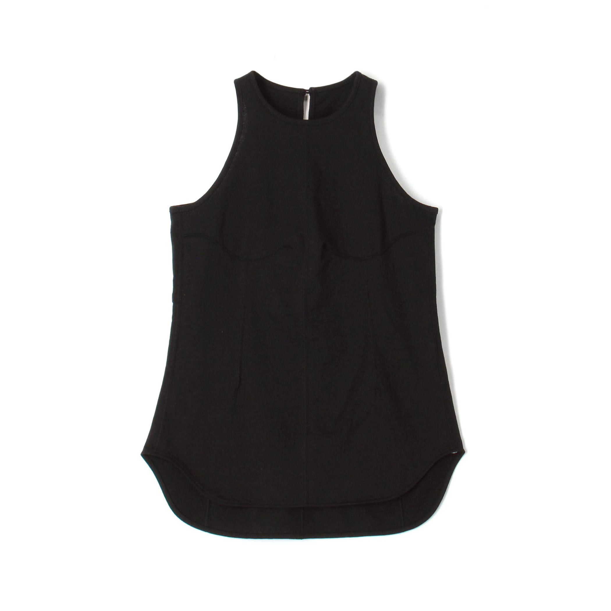 Mame Kurogouchi ノースリーブトップス BK Mame Kurogouchi Cotton Plainstitch Sleeveless Top コットン
