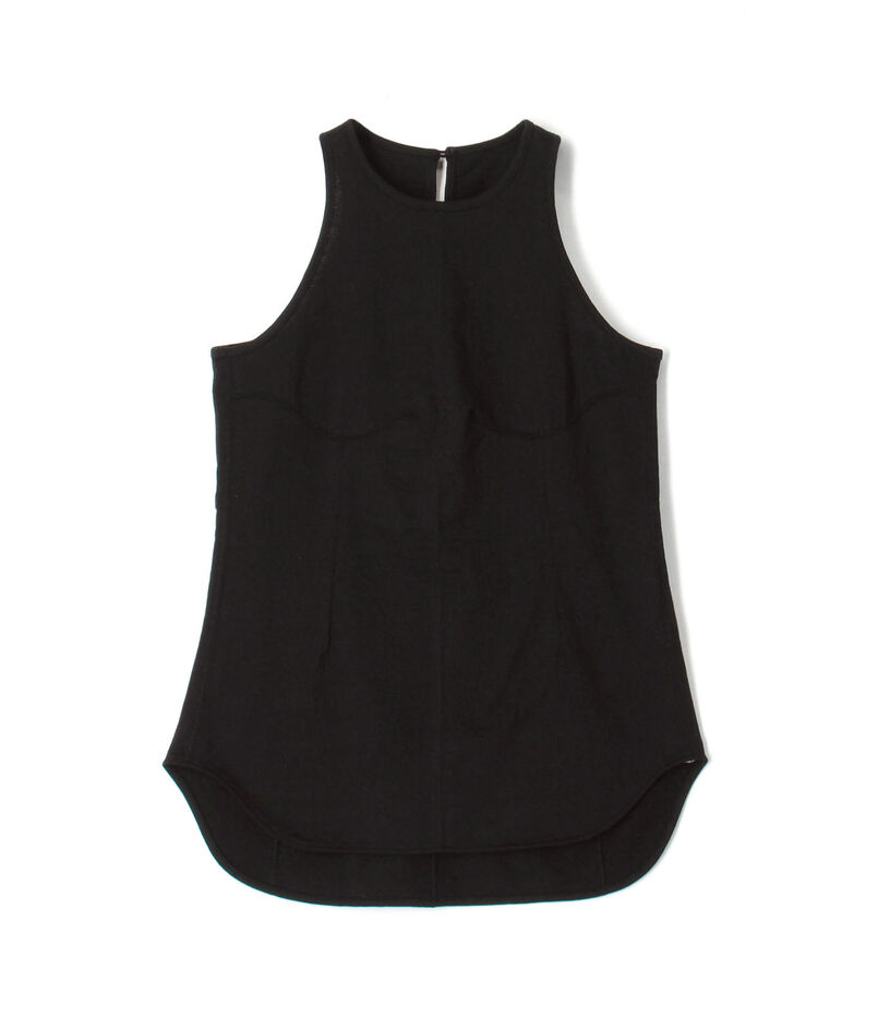 Mame Kurogouchi Cotton Plainstitch Sleeveless Top  コットン スリーブレストップ
