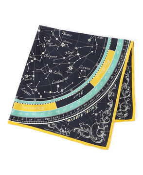 【別注】manipuri STAR MAP シルクスカーフ